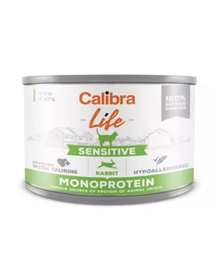CALIBRA Cat Life Sensitive Rabbit 200 g cu iepure hrana pentru pisici sensibile