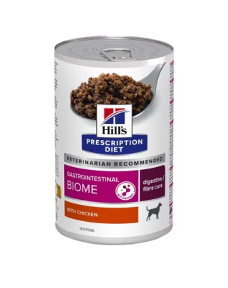 HILL'S Prescription Diet Canine Gastrointestinal Biome cu pui 370 g hrană câine