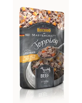 BELCANDO Mastercraft Topping vita si morcov 24x100 g pliculet hrana caine