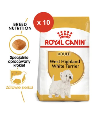 Royal Canin West Highland White Terrier Adult hrana uscata pentru caini adulti 1.5 kg x 10