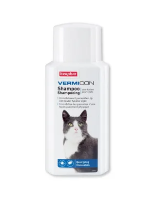 BEAPHAR Vermicon șampon antiparazitar pisici 200 ml