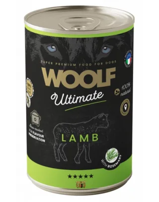 WOOLF Ultimate Adult Dog miel și rozmarin 400g conservă câini adulți