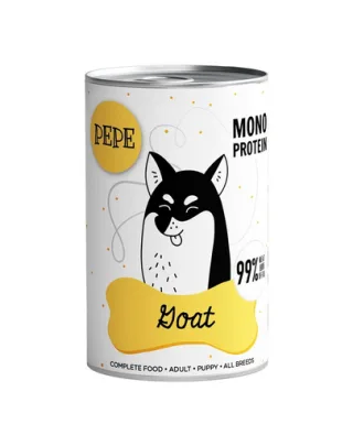 PAKA ZWIERZAKA PEPE Hrană umedă monoproteică cu carne de capră 99% 800 g
