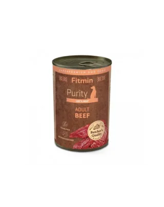 FITMIN Purity Beef 400g hrană umedă cu vită pentru câini adulți