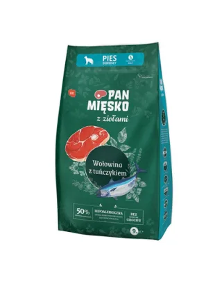 PAN MIĘSKO hrana caini rase mici S 9 kg ierburi aromatice, vita si ton