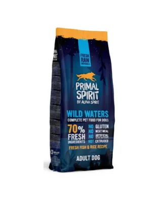 PRIMAL SPIRIT Wild Waters 12 kg hrana semi-moale pentru caini, cu peste