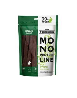 WIEJSKA ZAGRODA benzi moi monoproteice cu iepure pentru câini 100 g