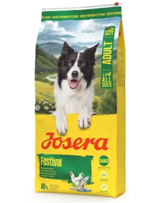 JOSERA Festival 12,5 kg hrană pui și somon câini pretențioși, cu sos delicios