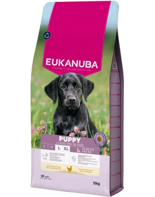 EUKANUBA Puppy Large Breeds Chicken 15 kg hrană căței rase mari, bogată în pui proaspăt