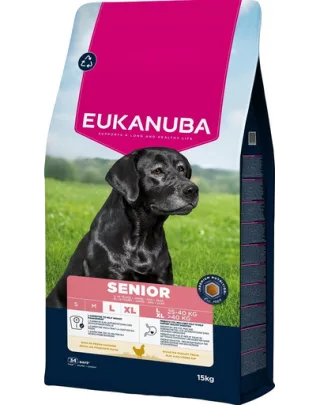 EUKANUBA Senior Large Breeds Chicken 15 kg hrană câine senior talie mare, cu pui