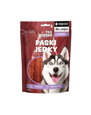PAN MIĘSKO Fâșii de rață uscate gustare pentru câini 100 g