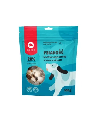 MACED Recompense pentru caini, oase cu calciu si carne de pui 500 g