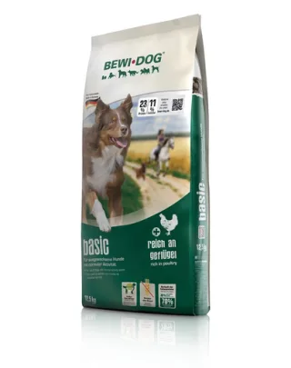 BEWI DOG Basic Hrana uscata pentru caini adulti, cu pasare 25 kg (2x12,5 kg)