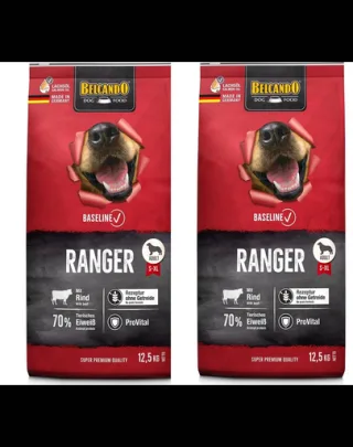 BELCANDO Baseline Ranger Grain Free 2 x 12,5 kg hrana fara cereale, caine adult