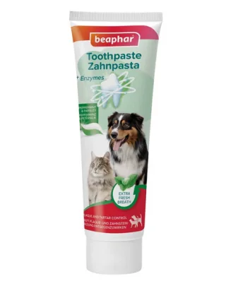 BEAPHAR pastă de dinți câini și pisici 100 g mentă &amp; pătrunjel