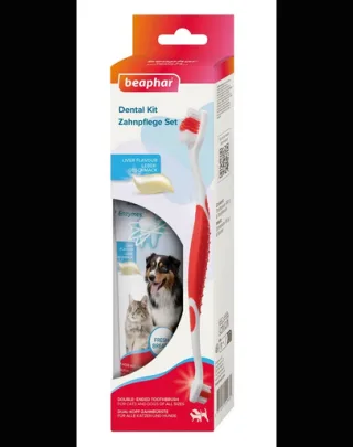 BEAPHAR Dental Kit pastă și periuță câini și pisici