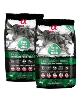 ALPHA SPIRIT Free range hrană câini cu rață 2x3 kg
