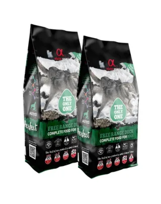 ALPHA SPIRIT Free range Duck cu rață 2x12 kg hrană câini