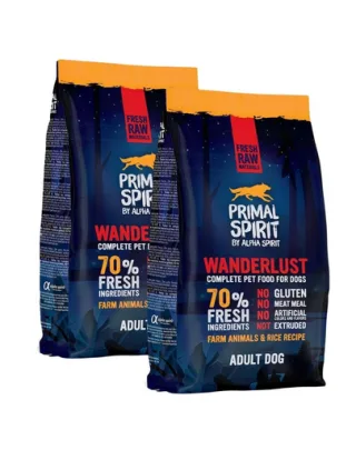 PRIMAL SPIRIT Wanderlust pui și orez 2x1 kg hrană câine