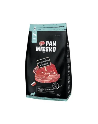PAN MIĘSKO hrană câine adult XL 2 x sac 20 kg, porc și mistreț