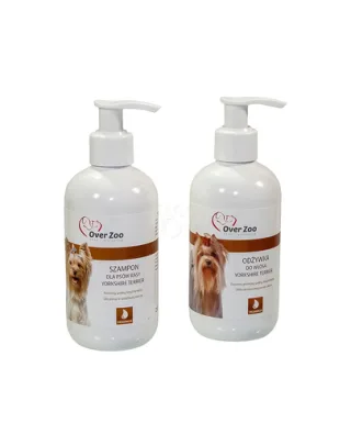 OVER ZOO Set sampon si balsam pentru cainii Yorkshire Terrier (sampon 250 ml + balsam 250 ml)
