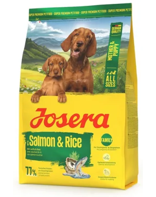 JOSERA Mother and Puppy Salmon with Rice 3kg pentru căței, femele gestante și care alăptează