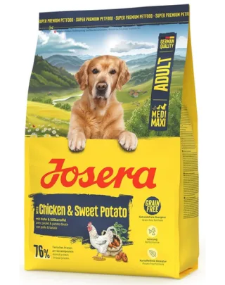 JOSERA Chicken with Sweet Potato Adult 3kg hrană fără cereale pentru rase medii și mari