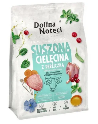 DOLINA NOTECI Premium Vițel cu Bibilică hrană uscată pentru câini de rase mici, 3 kg
