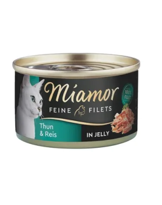 MIAMOR Hrana umeda pisici, file ton si orez in aspic 100 g