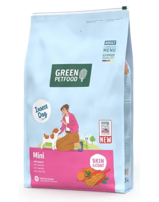 GREEN PETFOOD InsectDog Mini 7,5kg hrană fără cereale cu insecte pentru câini mici