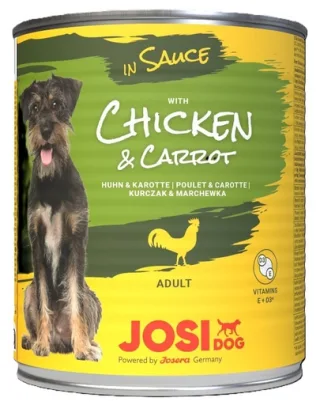 JOSERA JosiDog Chicken&amp;Carrot in Sauce 830g pui și morcovi în sos hrană câini