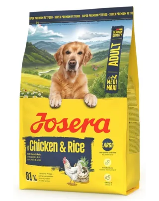 JOSERA Chicken with Rice Adult 3kg hrană pui și orez câini rase medii și mari