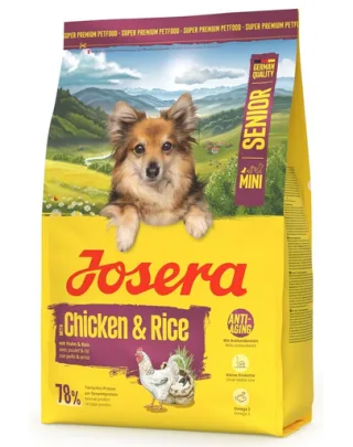 JOSERA Mini Senior Chicken and Rice 3kg hrană câini senior rasă mică