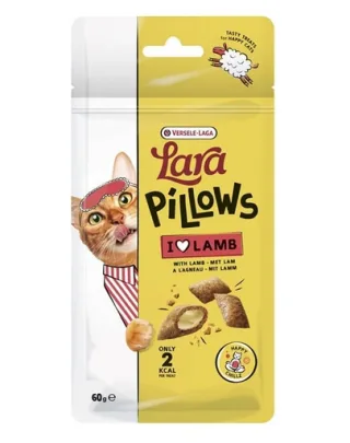VERSELE-LAGA Lara Snack Pillows with Lamb Happy Chillz 60g snack pisici relaxant,cu miel