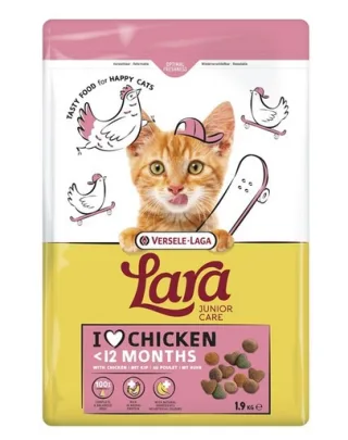 VERSELE-LAGA Lara Junior Chicken 1,9 kg hrană pisoi și pisici tinere, cu pui