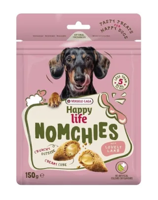 VERSELE-LAGA Happy Life Snack Nomchies Lamb 150g recompensă câini, cu miel, pentru susținerea digestiei
