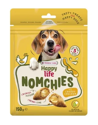 VERSELE-LAGA Happy Life Snack Nomchies Chicken 150g recompensă câini pentru imunitate