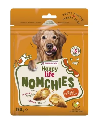VERSELE-LAGA Happy Life Snack Nomchies Beef 150g snack câini pentru dinți sănătoși