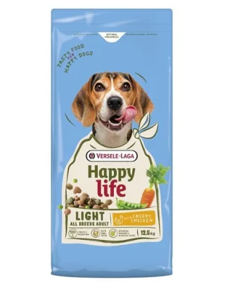 VERSELE-LAGA Happy Life Adult Light pui 12,5kg hrană câini supraponderali