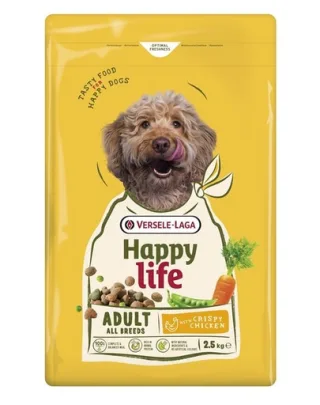 VERSELE-LAGA Happy Life Adult cu pui 2,5 kg hrană câini