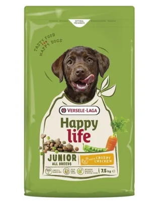 VERSELE-LAGA Happy Life Junior with Chicken 7,5 kg hrană căței și câini tineri
