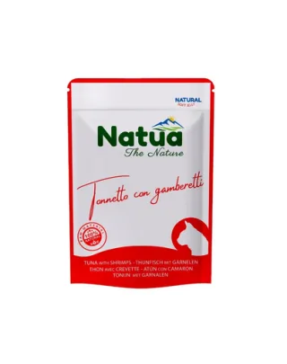 NATUA Natural ton și creveți în jeleu pentru pisici 70 g