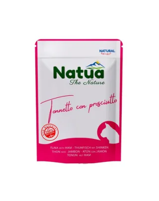 NATUA Natural ton cu șuncă în jeleu pentru pisici 70 g