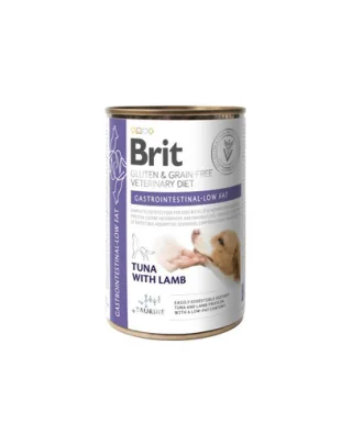 BRIT Grain Free Veterinary Diets Gastrointestinal Low Fat 400 g Hrana umeda pentru caini cu tulburari gastrointestinale