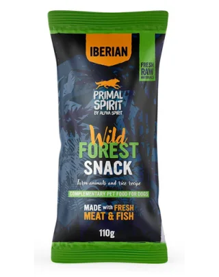 PRIMAL SPIRIT Snack pentru câini Iberian Wild Forest 110 g