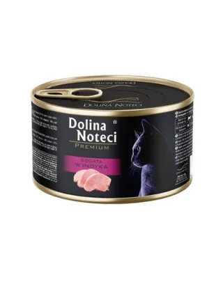 DOLINA NOTECI Premium Bogată în curcan hrană umedă pisici 185 g