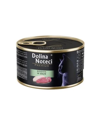 DOLINA NOTECI Premium Bogată în gâscă hrană umedă pisică 185 g