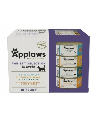 APPLAWS Supreme Collection Hrană umedă pentru pisici adulte 12 x 70 g