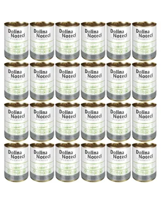DOLINA NOTECI Premium light hrana umeda pentru caini cu activitate redusa 24x400 g