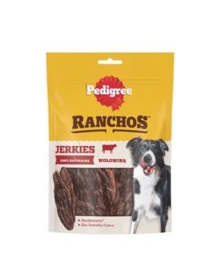 PEDIGREE Ranchos Jerkies snack cu vita pentru caini 180g